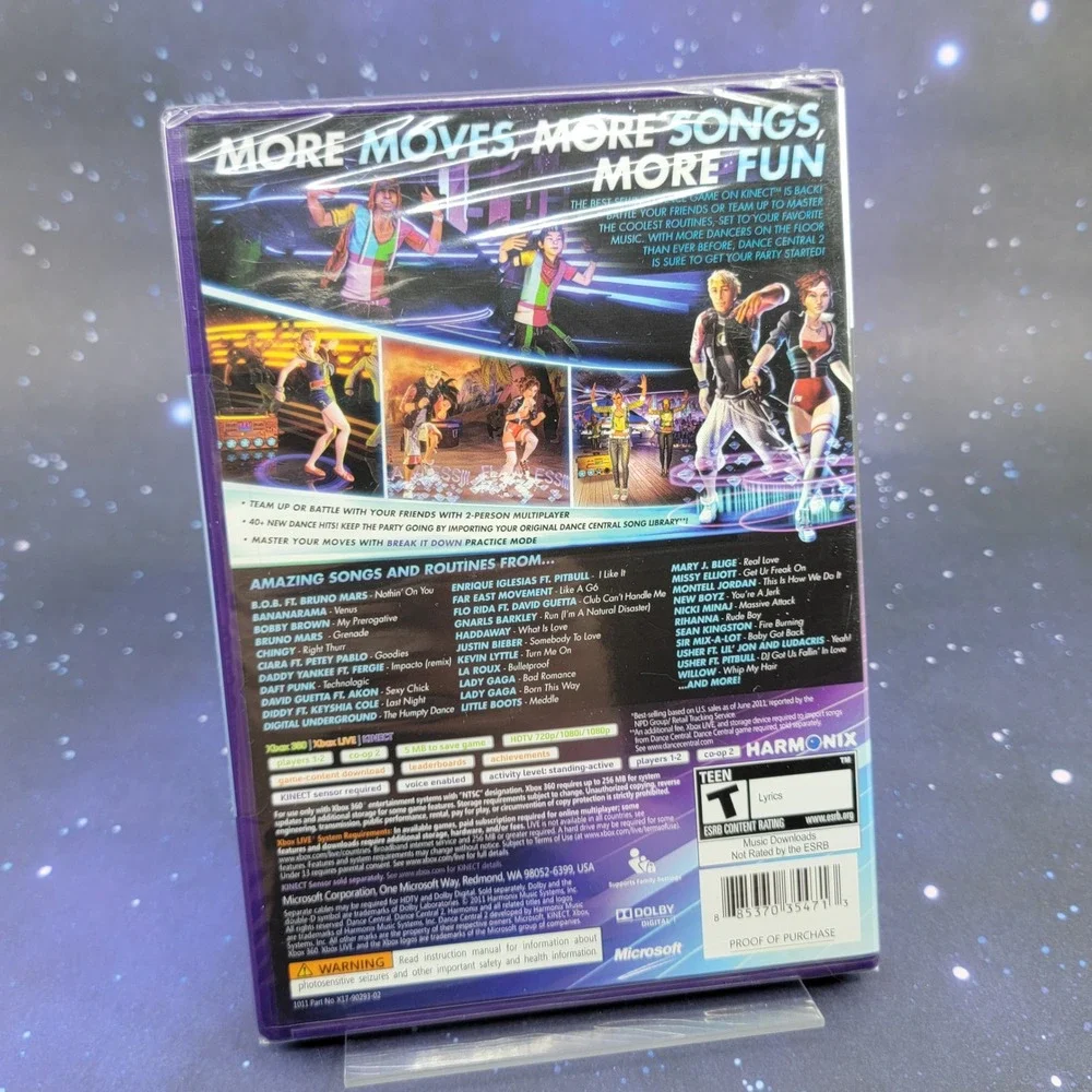 Dance Central 2 Xbox 360 Kinect Game New Sealed Harmonix NTSC